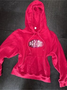 Pink Sequin 'Parade' Hoodie Sweatshirt - Women's